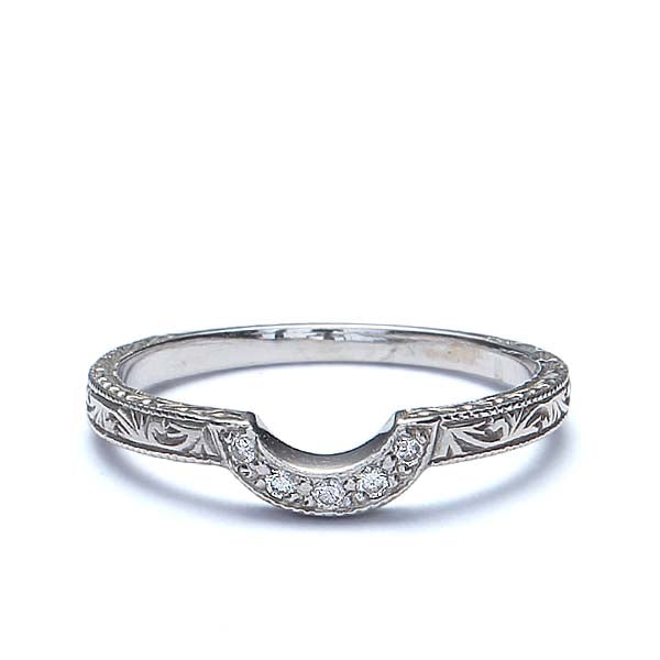 14k Diamond Wedding Band #L2666WB 14K - Leigh Jay & Co.