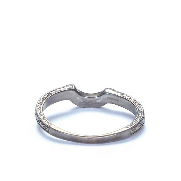 14k Contoured Diamond Wedding Band #L2666WB 14K - Wedding Bands