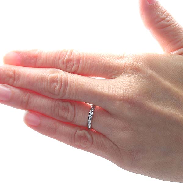 14k Diamond Channel Set Wedding Band #L3255WB 14K - Wedding Bands