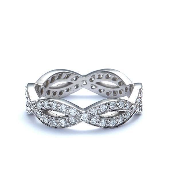 14k Diamond Wedding Band #L1318 14K - Leigh Jay & Co.