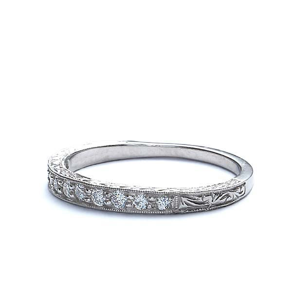 14k Diamond Wedding Band #L2240 14K - Leigh Jay & Co.