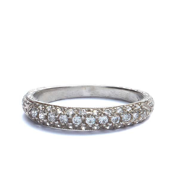 14k Diamond Wedding Band #L1304 14K - Wedding Bands