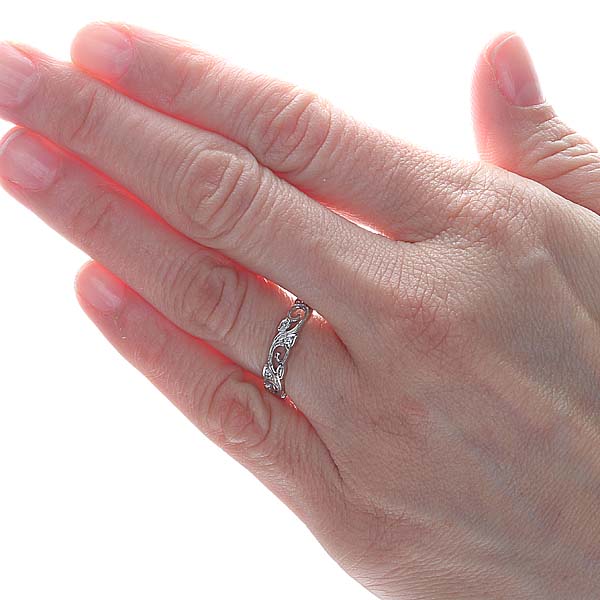 14k Diamond Wedding Band #L2024W14K-2 - Wedding Bands