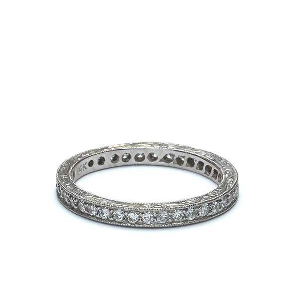 14k Diamond Wedding Band #L2675WB 14K - Leigh Jay & Co.