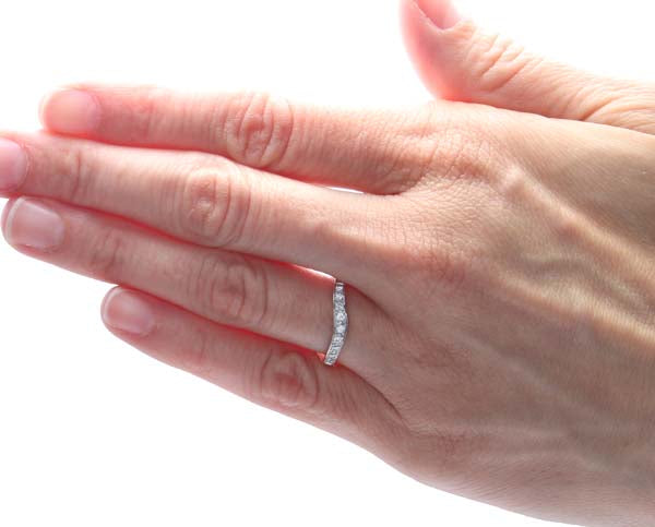 14k Diamond Wedding Band #L3003PT-1 - Wedding Bands