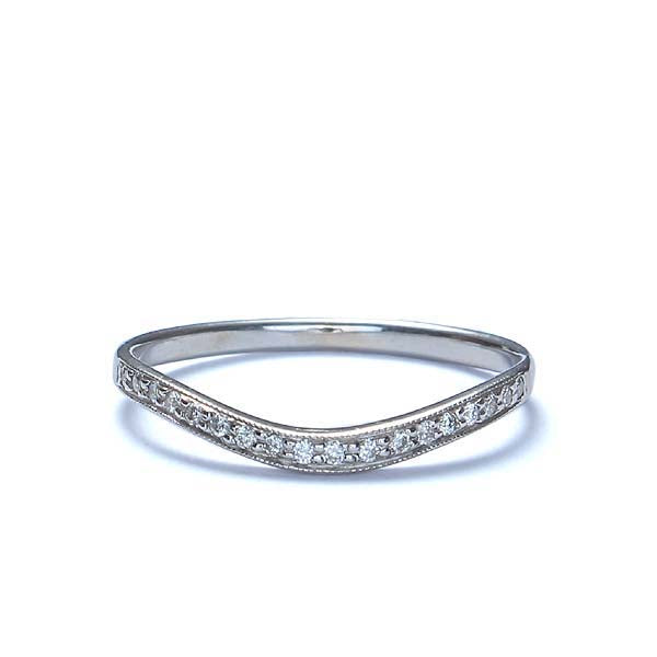 14k Diamond Wedding Band #L3044WB 14K-1 - Leigh Jay & Co.