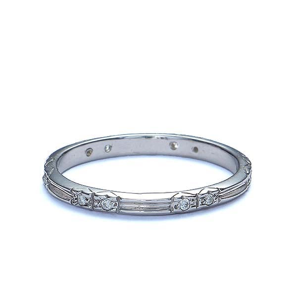 14k Diamond Wedding Band #L3227WB 14K - Leigh Jay & Co.