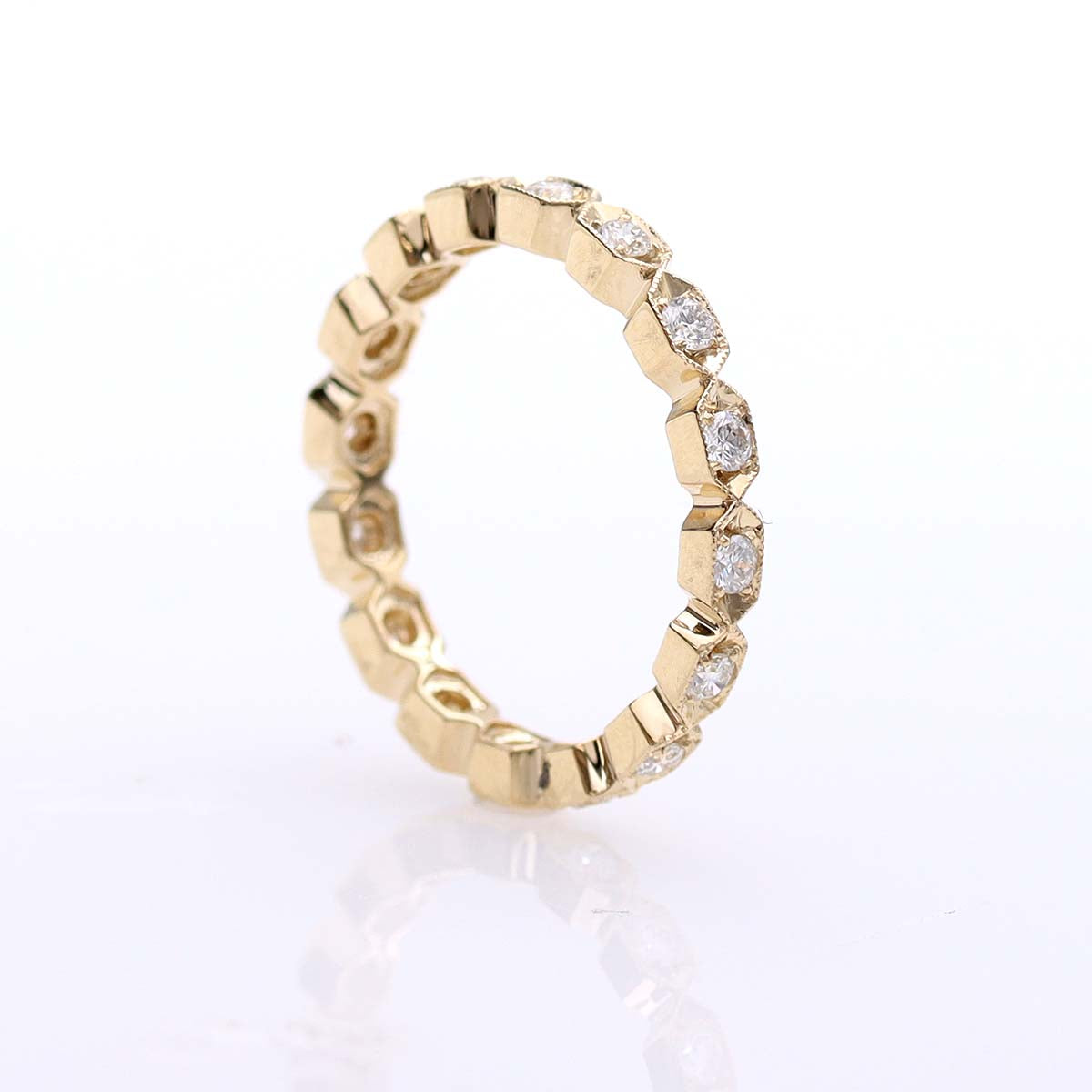 14k Diamond Wedding Band #L3259WB - Wedding Bands