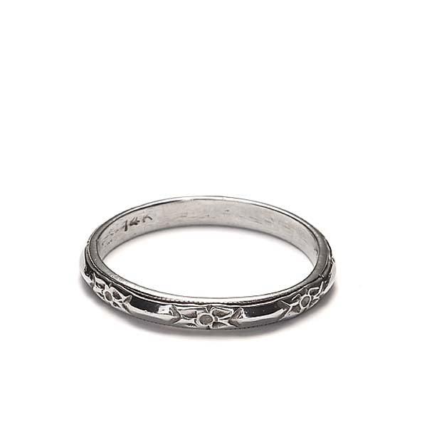 14k Wedding Band #L1096WBW14-1 Default Title