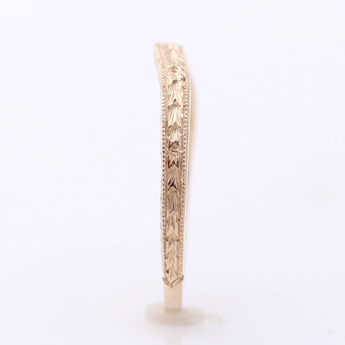 14k Vintage Reproduction Wedding Band #L1120DNS14Y 1 Wedding Bands