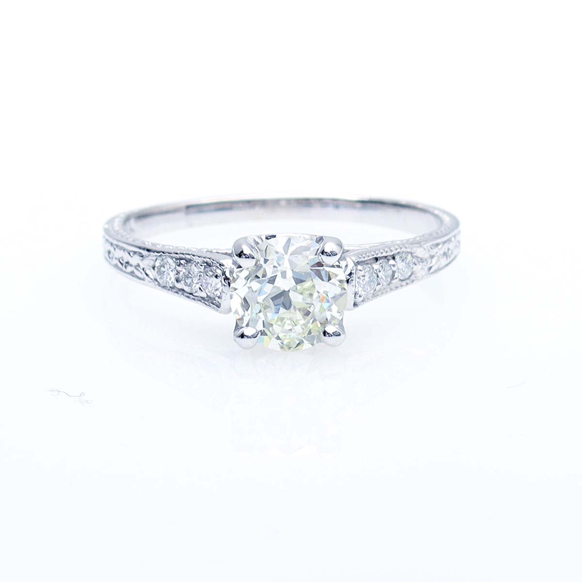 Old European Cut Diamond Engagement Ring #1901-6