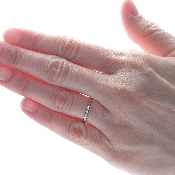 1930s Art Déco Platinum Wedding Band #VR140519-04 - Wedding Bands