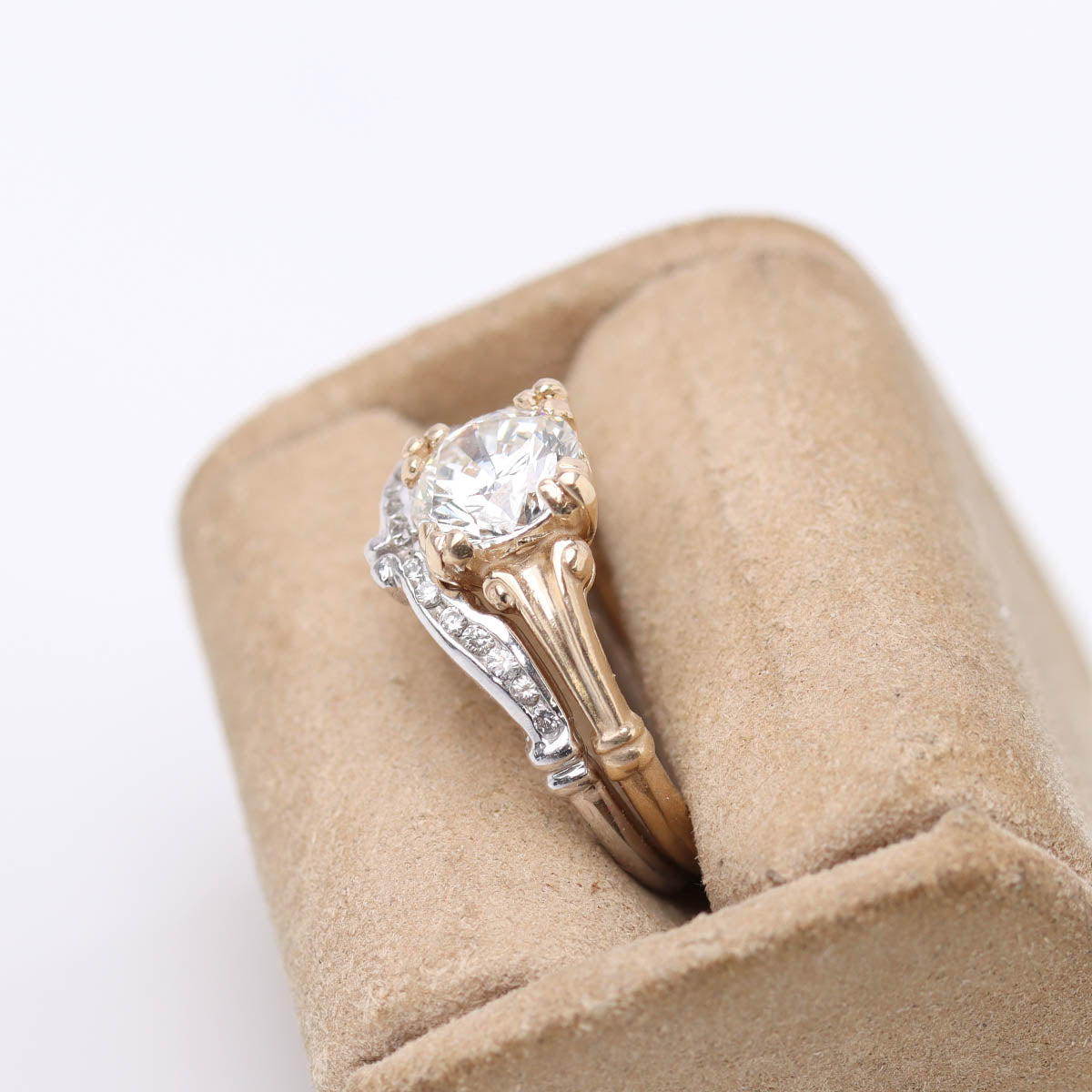 1930s Reproduction Engagement Ring #L3139Y14 - Made To Order