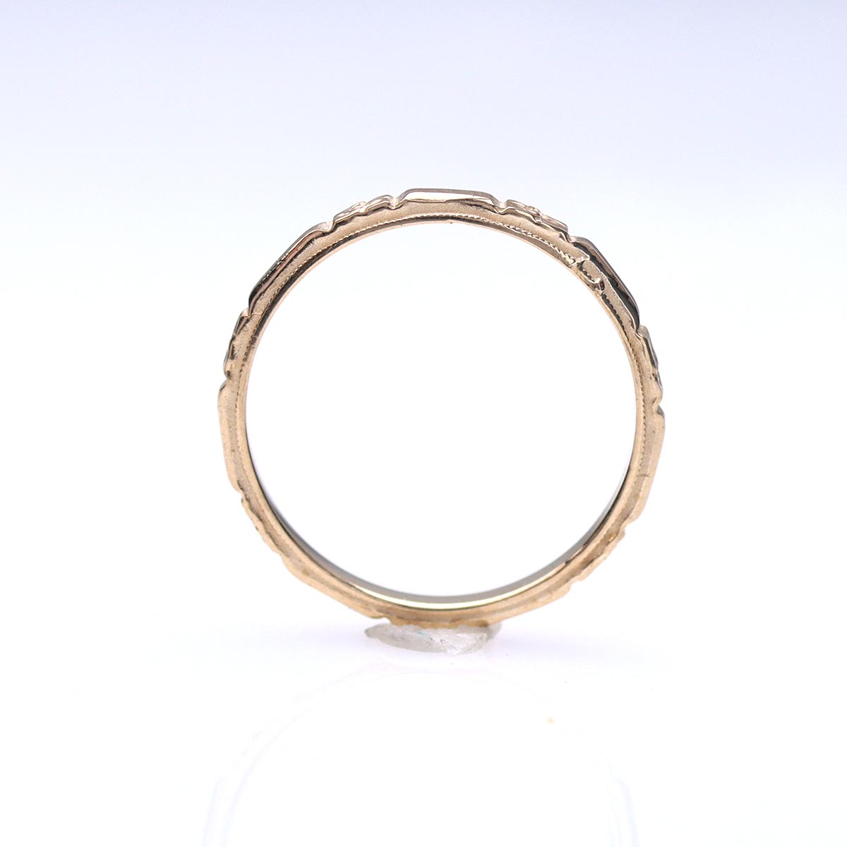1930s Reproduction Orange Blossom Wedding Band #L1096Y14 - Wedding Bands