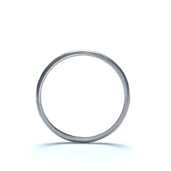 1930s Simple Platinum Wedding Band #VR150210-01 - Wedding Bands