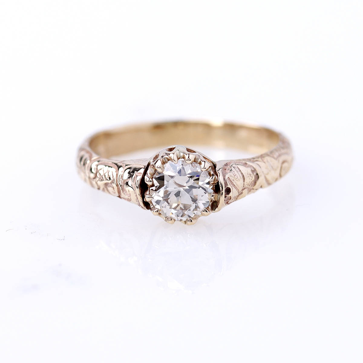 Art Nouveau Reproduction Engagement Ring #2506-4