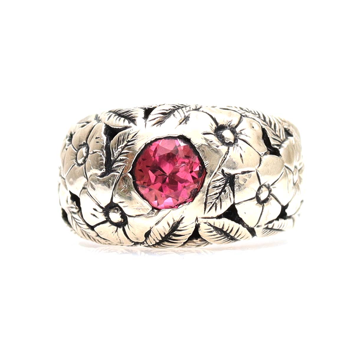Art Nouveau Replica Tourmaline Domed Ring #2R544