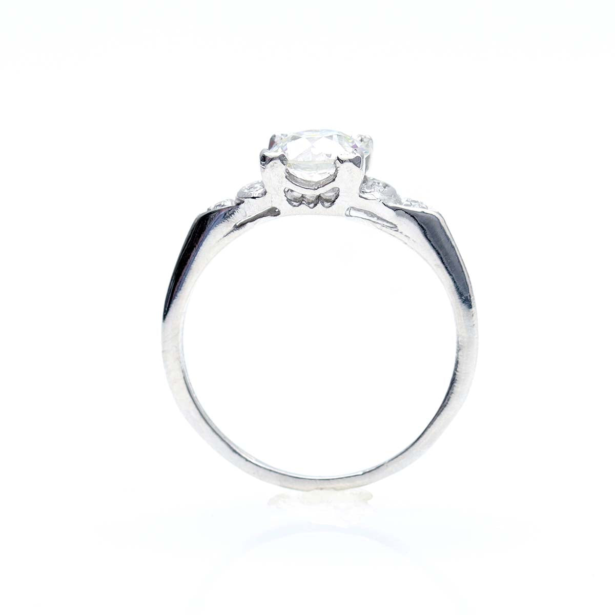 Replica Art Deco Engagement Ring with Old European Cut Diamond #3024-5