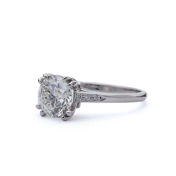Platinum Reproduction of a 1930s Era Engagement ring #3104-11