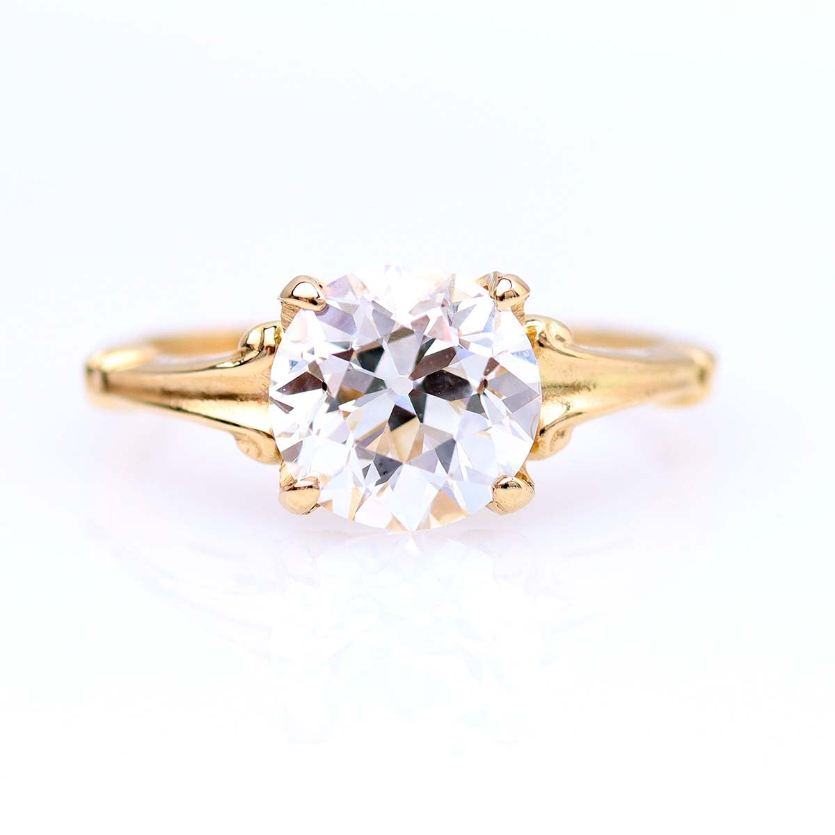 1930s Reproduction Engagement Ring #3139Y18-4