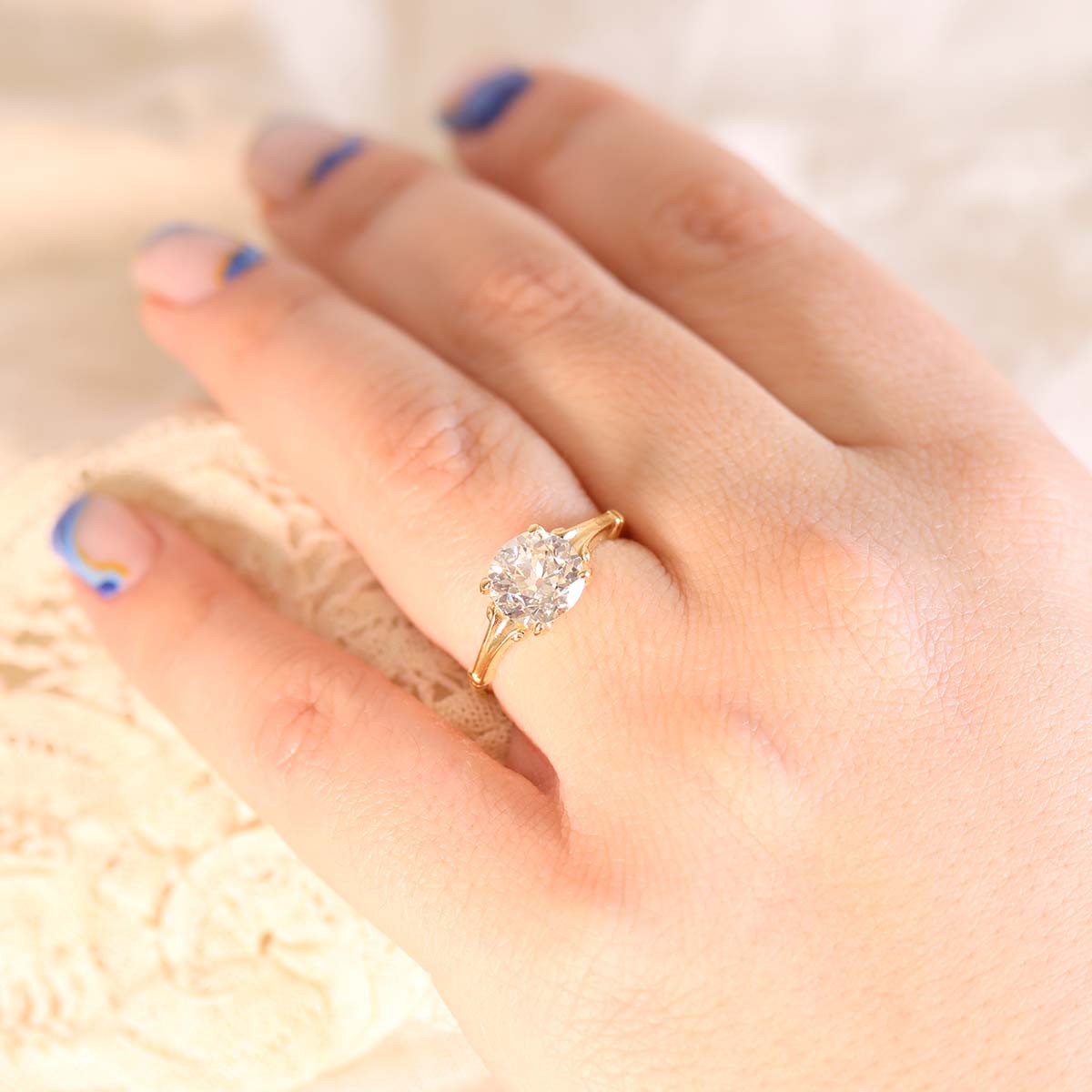 1930s Reproduction Engagement Ring #L3139