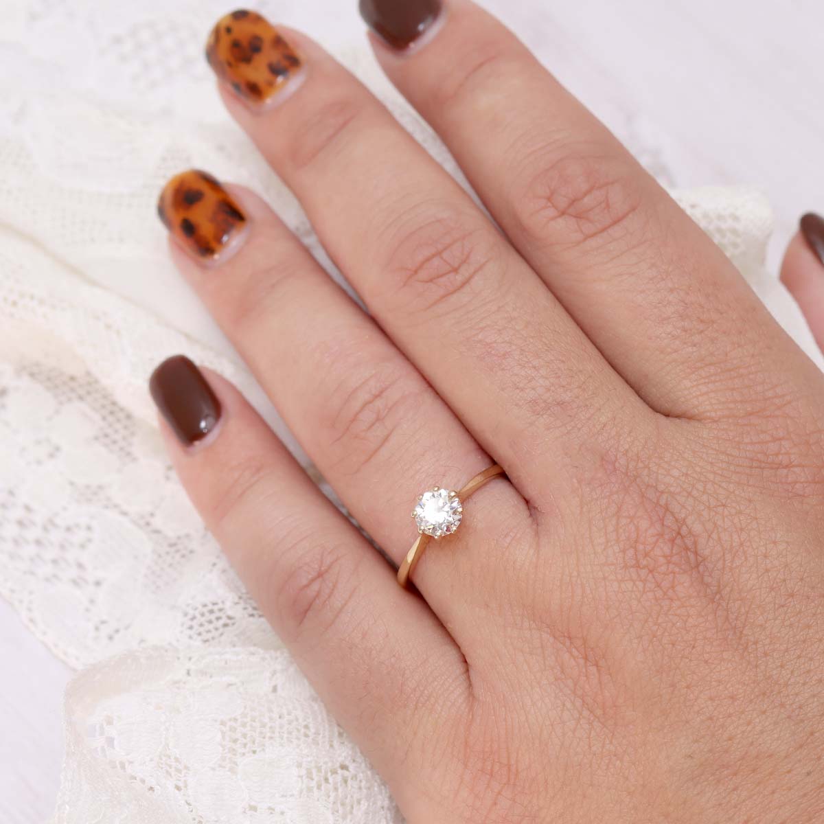 Reproduction of an Edwardian Engagement Ring #3202-3