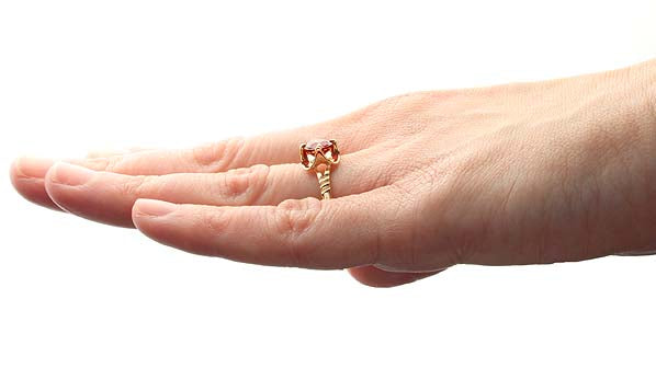 Replica Mid-Century Ring set with a Rhodolite Garnet #3239-04