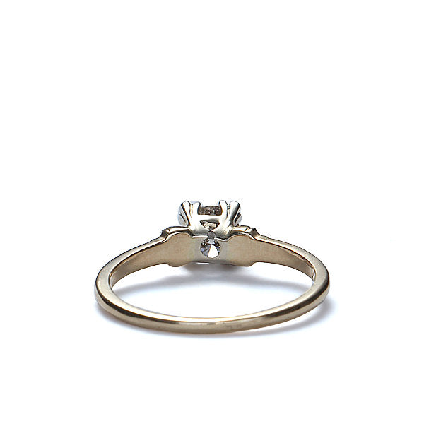 Replica 1940s solitaire engagement ring #3304-01 - Leigh Jay & Co