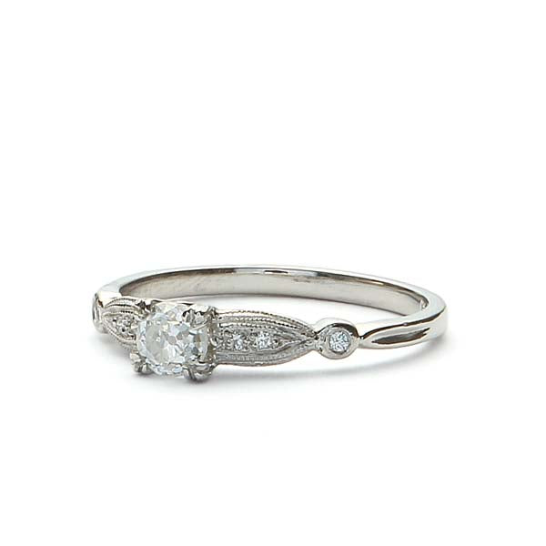 Replica Art Deco Engagement Ring #3334-7 - Leigh Jay & Co