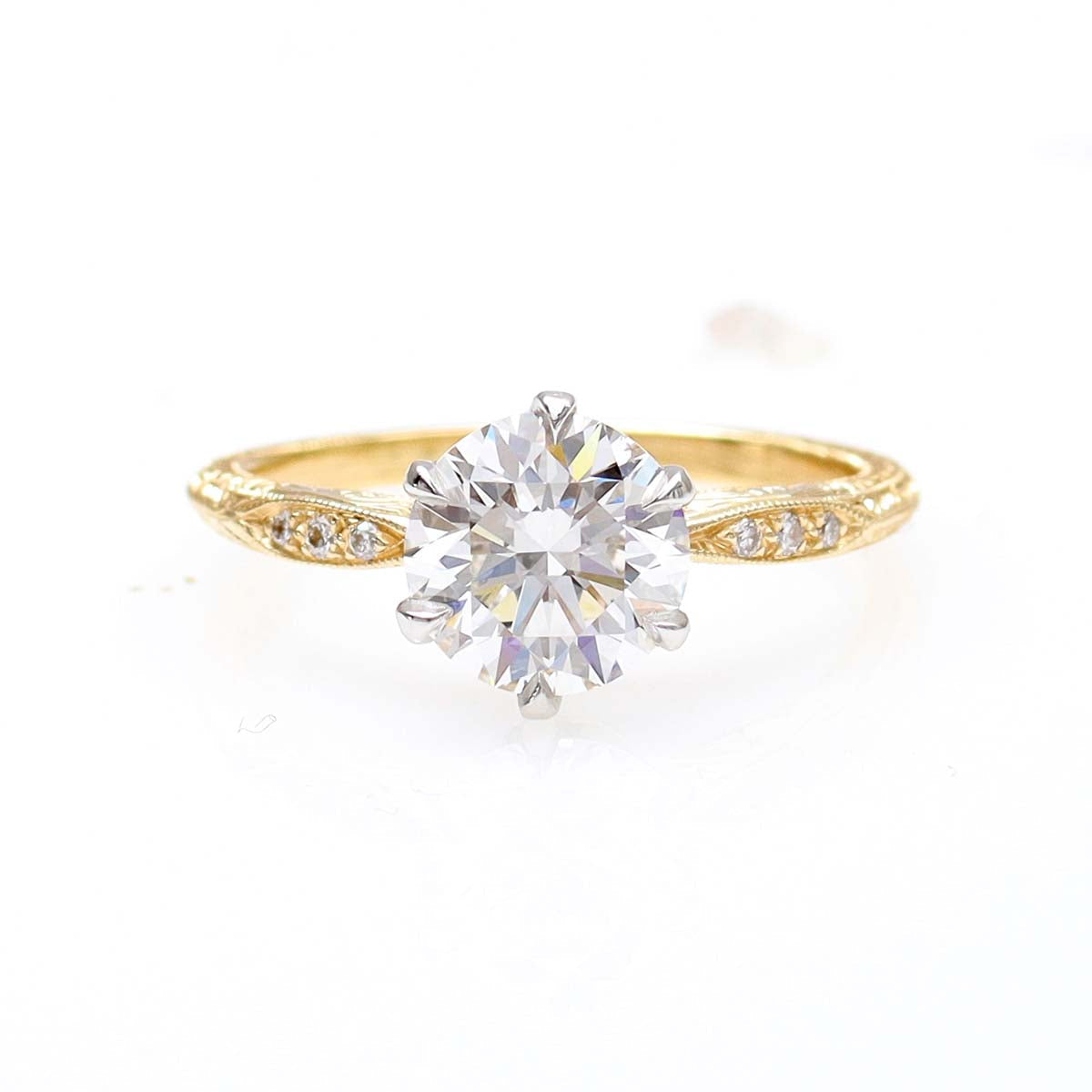 Edwardian Revival Engagement Ring #3346Y14-2