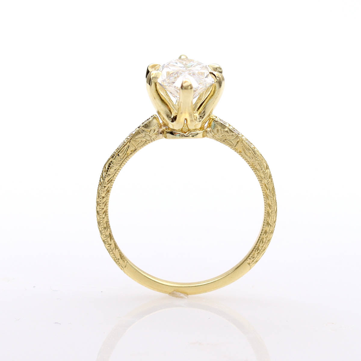 Edwardian Revival Engagement Ring #3604MQHE-6