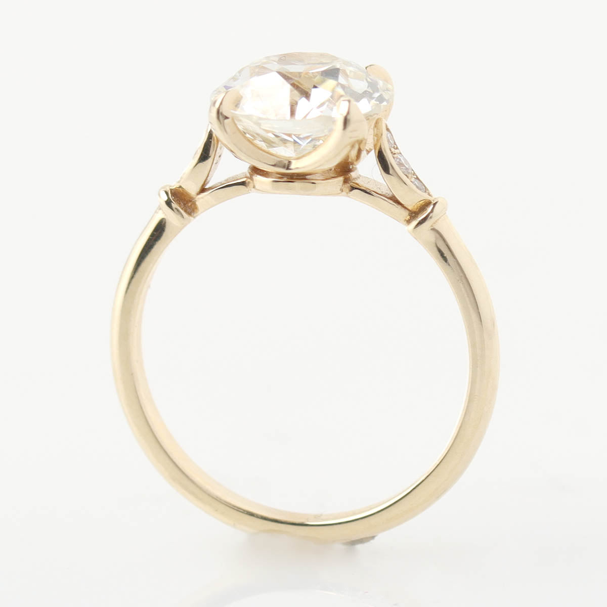 The Zoe Edwardian Inspired 2.59 ct Old European Cut 14k Gold Engagement Ring #3606-10