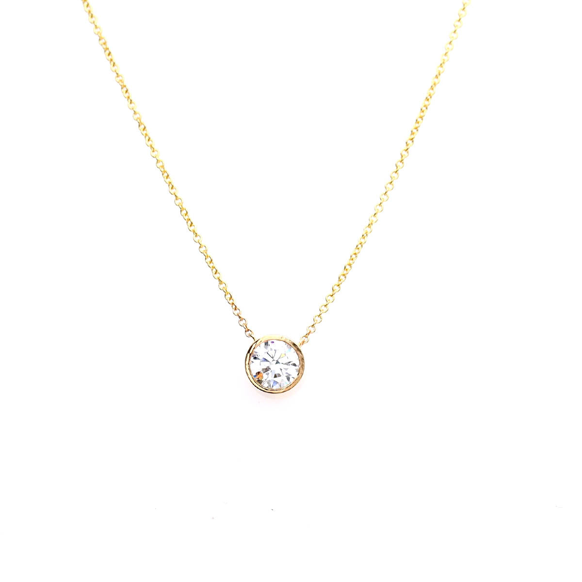 The Hannah Bezel Pendant #P3676-1