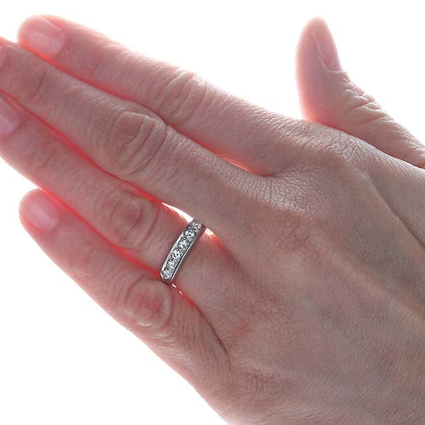 Midcentury Diamond wedding band. #I1978