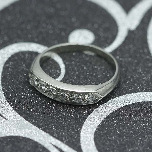 Midcentury Diamond wedding band. #I1978