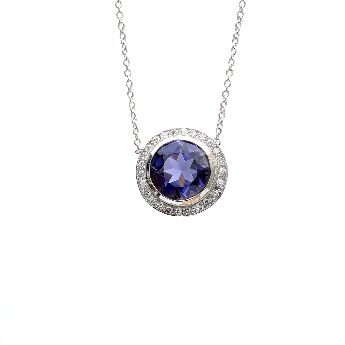 Replica Art Deco Tanzanite Pendant #P3285PT