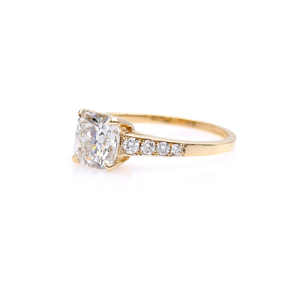 The Nicole Cushion Cut Diamond Engagement Ring #3311-3
