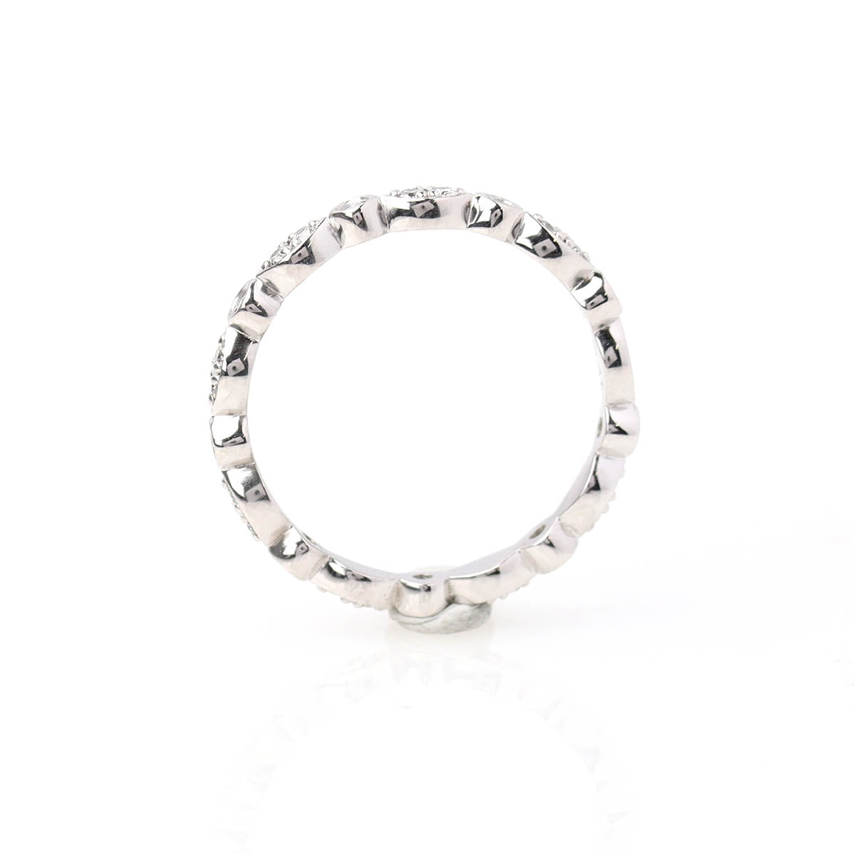 The Christina Platinum and Diamond Wedding Band #L3510WBPT-1