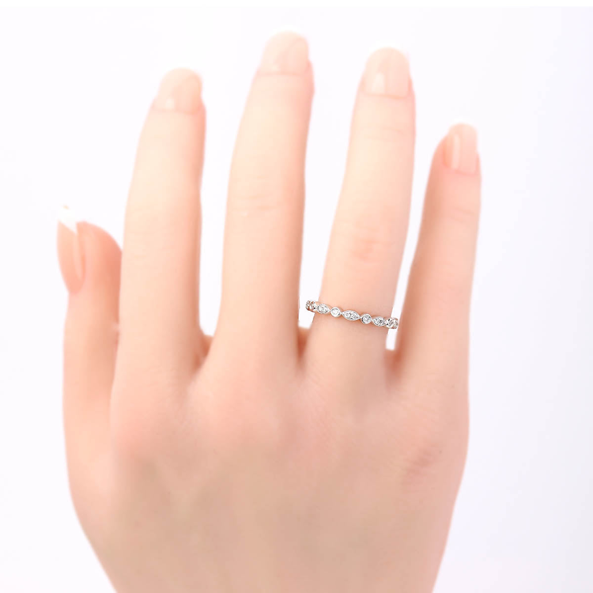 The Christina Platinum and Diamond Wedding Band #L3510WBPT-1