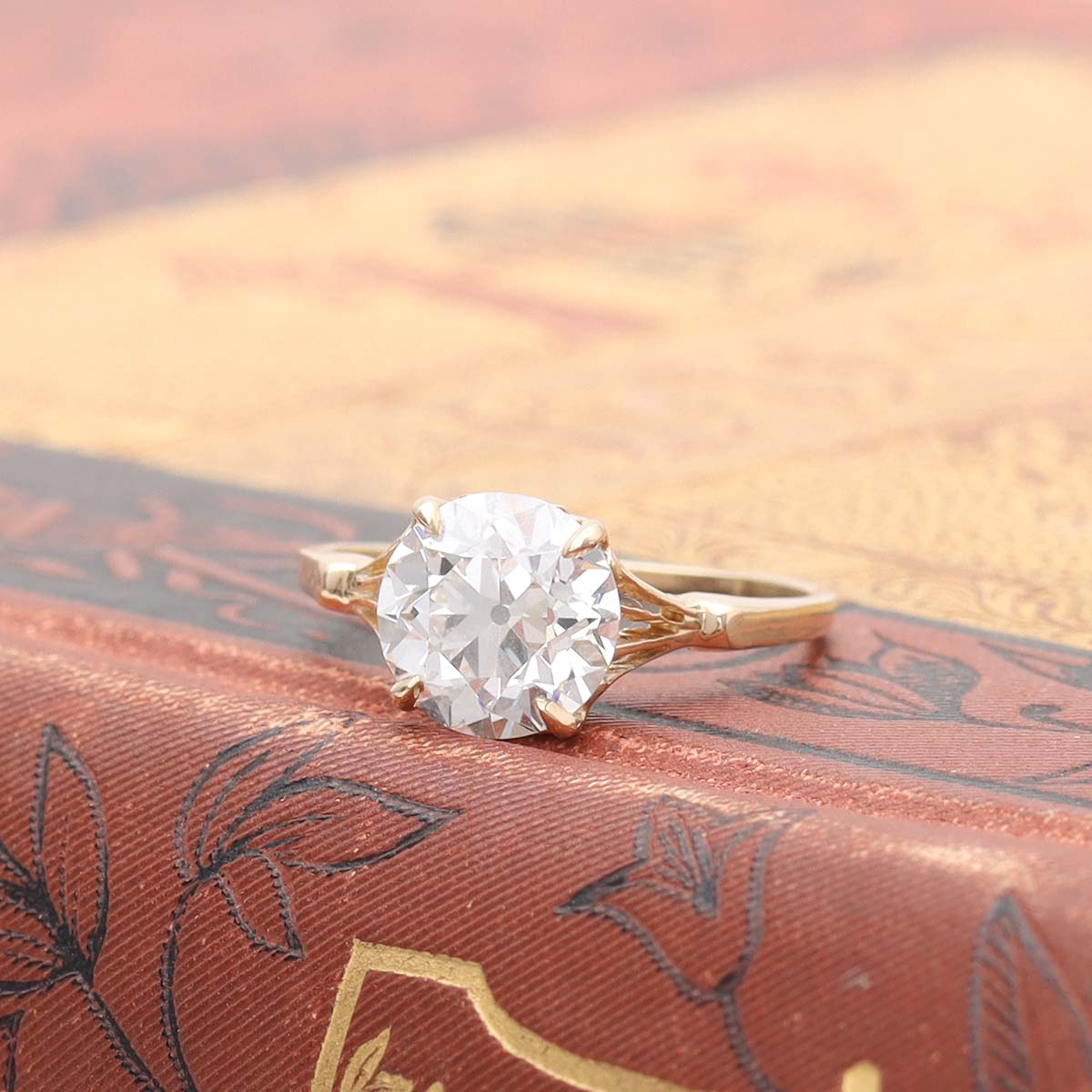 The Jane Retro Engagement Ring #3652-1