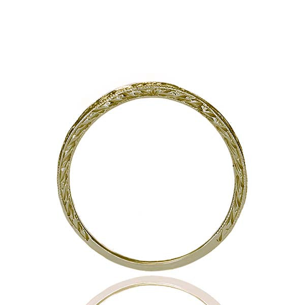 Replica Art Déco Curved Wedding Band #L2002WB
