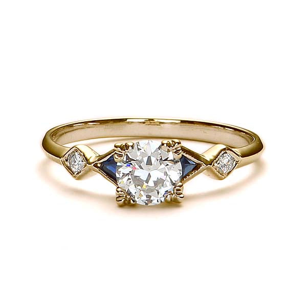 Art Déco Inspired Engagement Ring #L3318