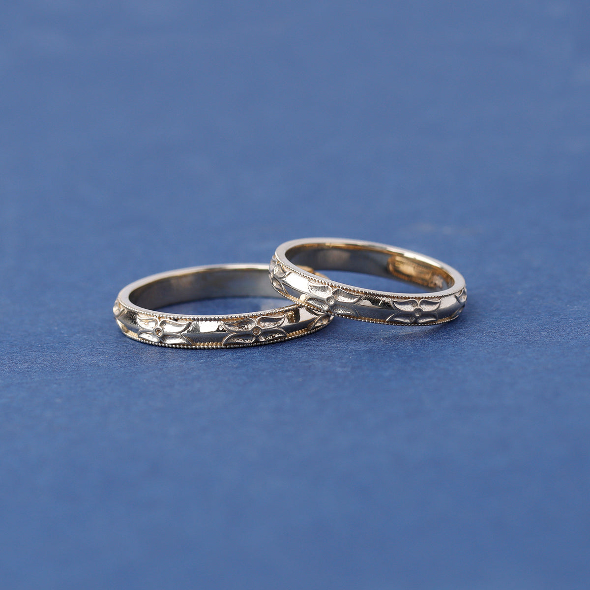 The Chloe Replica Art Deco Wedding Band #L3784-2