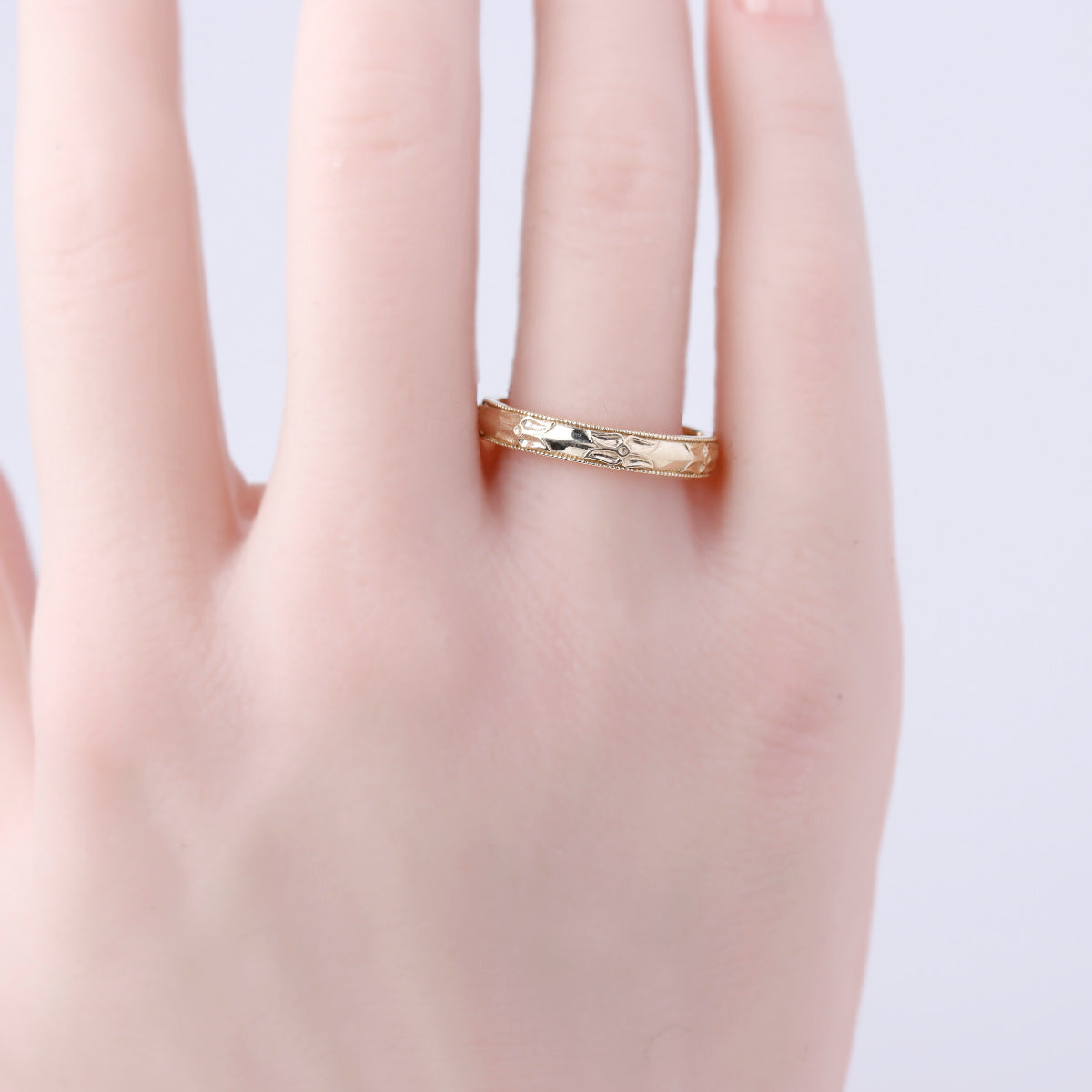 The Chloe Replica Art Deco Wedding Band #L3784-2