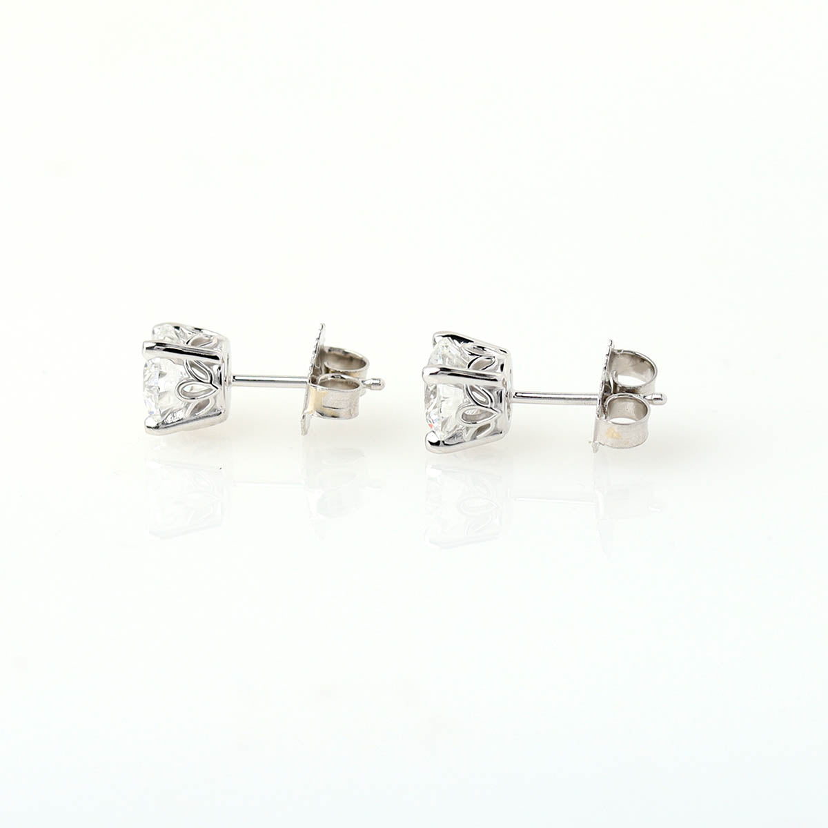 Floral Diamond Stud Earrings #STUDS2.10