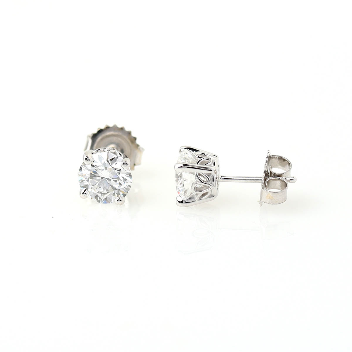 Floral Diamond Stud Earrings #STUDS2.10