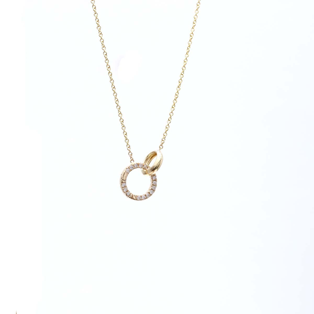 Diamond Circle Necklace #NDC-1