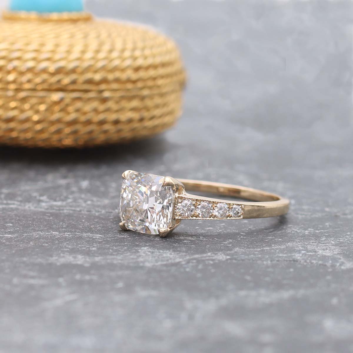The Nicole Cushion Cut Diamond Engagement Ring #3311-3