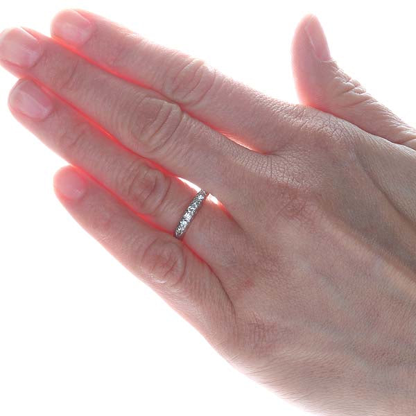 Art Déco Platinum Wedding Band #R470-02