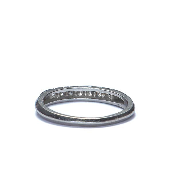 Art Déco Platinum Wedding Band #R470-02